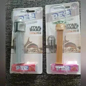 PEZ Star Wars The Mandalorian "The Mandalorian" &  "GroguThe Child" Dispensers